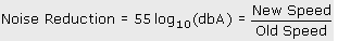 noise reduction calculation formula